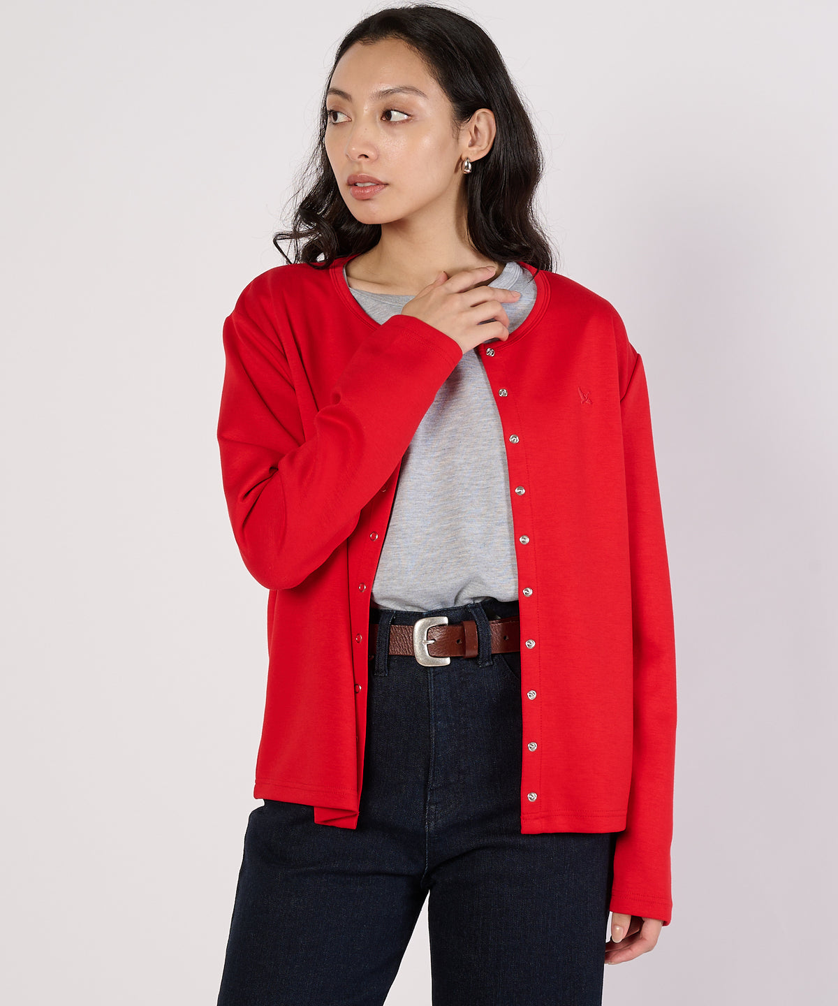 スナップカーディガン/SNAP CARDIGAN