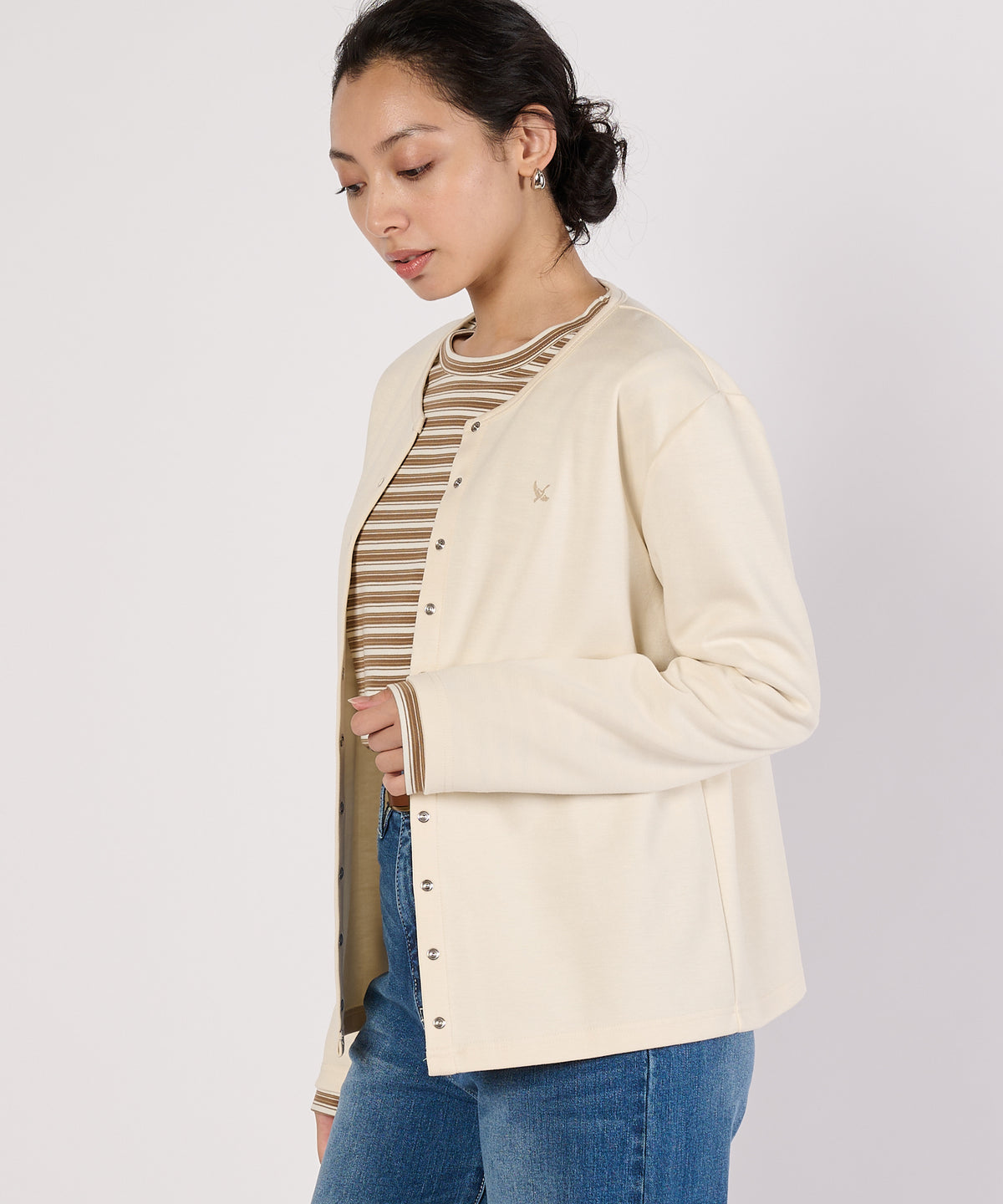スナップカーディガン/SNAP CARDIGAN