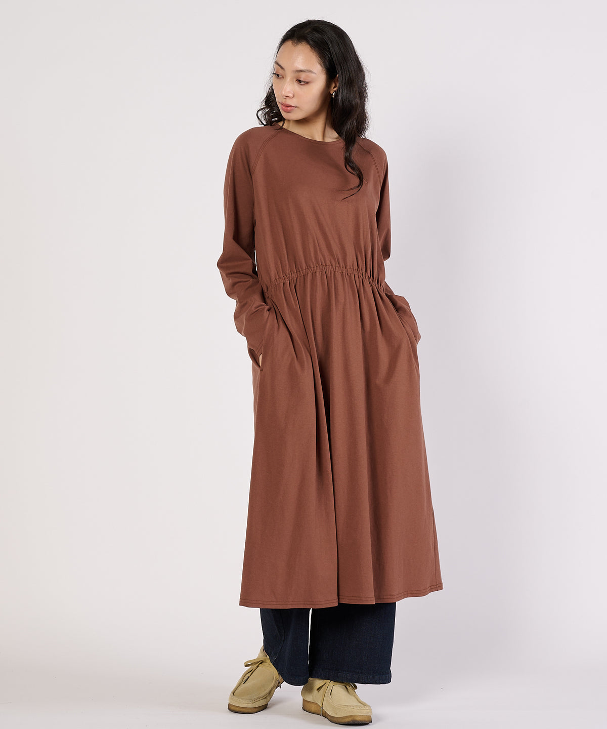 【通常配送】リラックスジャージーワンピース/RELAX JERSEY DRESS