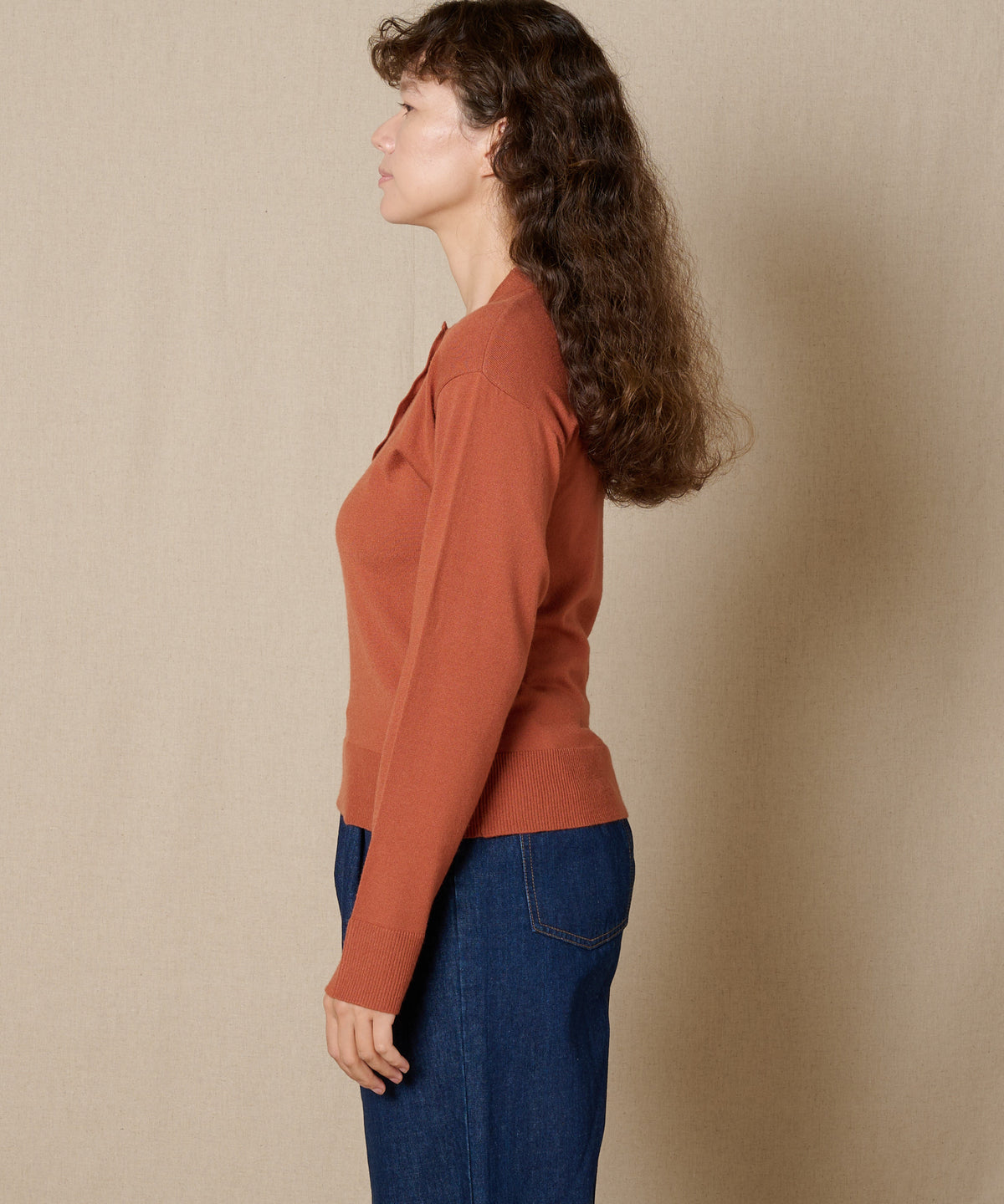 ニットポロプルオーバー/KNIT POLO PULLOVER