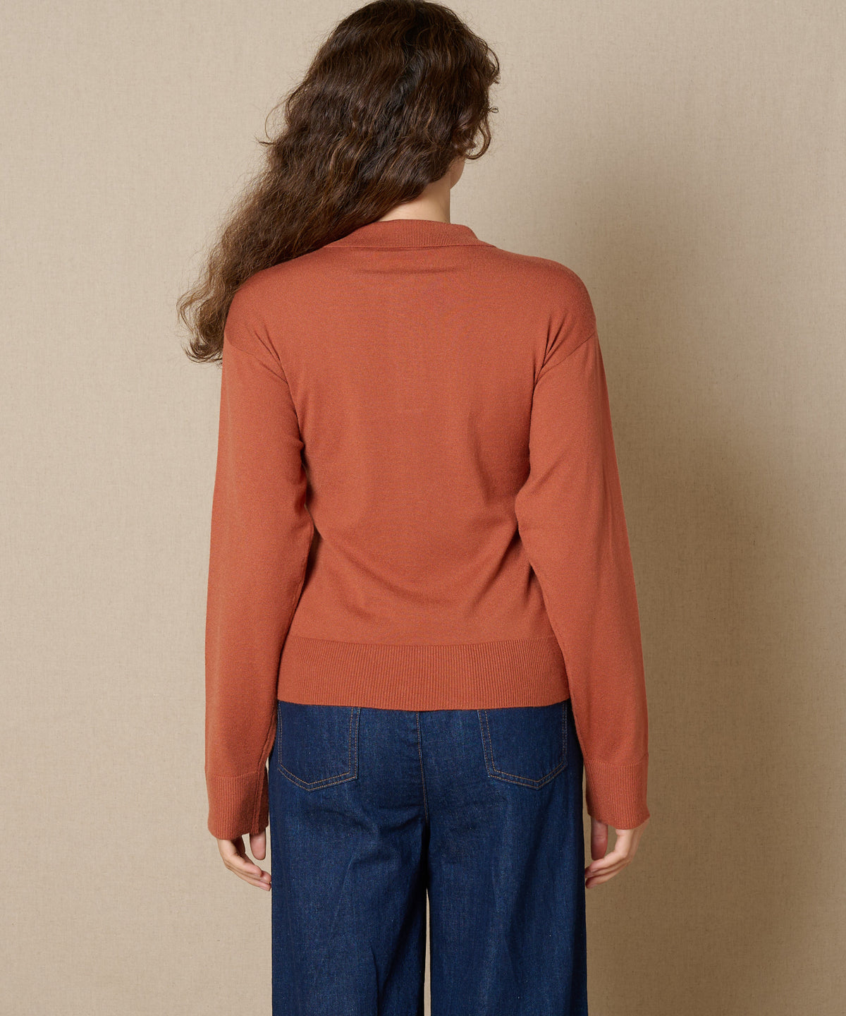 ニットポロプルオーバー/KNIT POLO PULLOVER