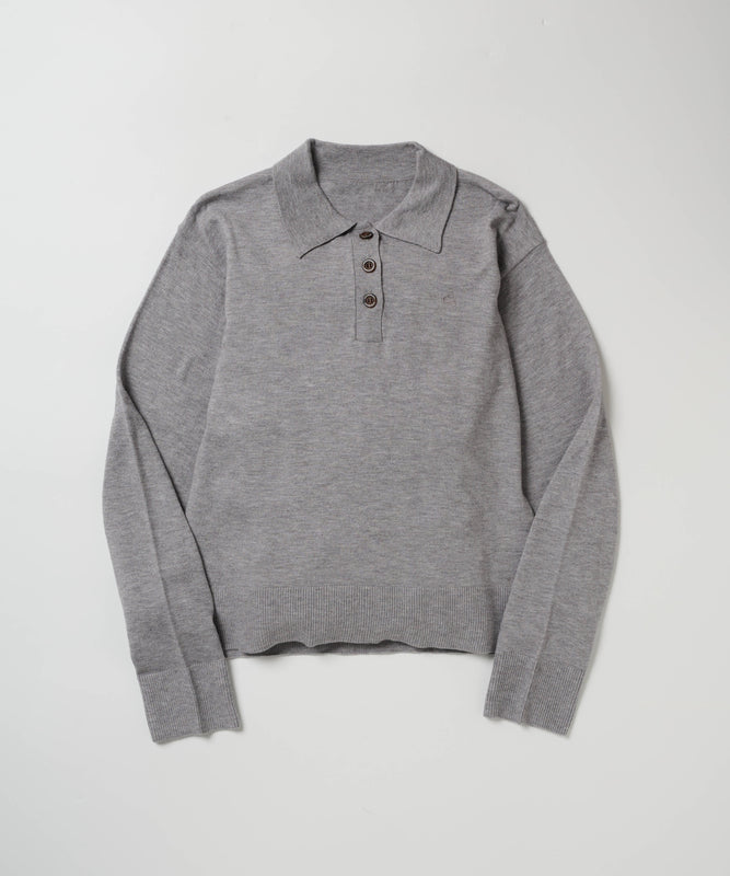 ニットポロプルオーバー/KNIT POLO PULLOVER
