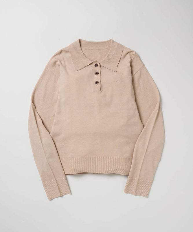 ニットポロプルオーバー/KNIT POLO PULLOVER