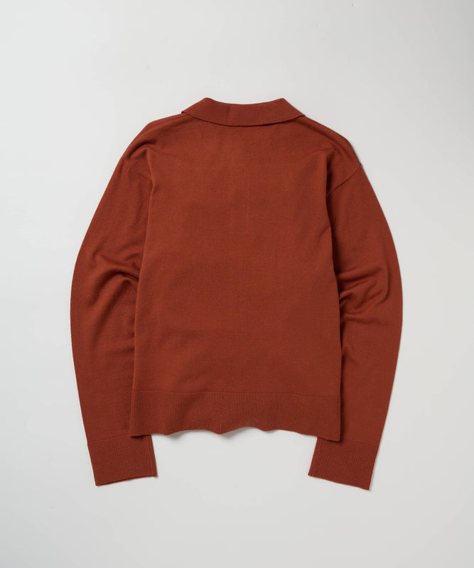 ニットポロプルオーバー/KNIT POLO PULLOVER