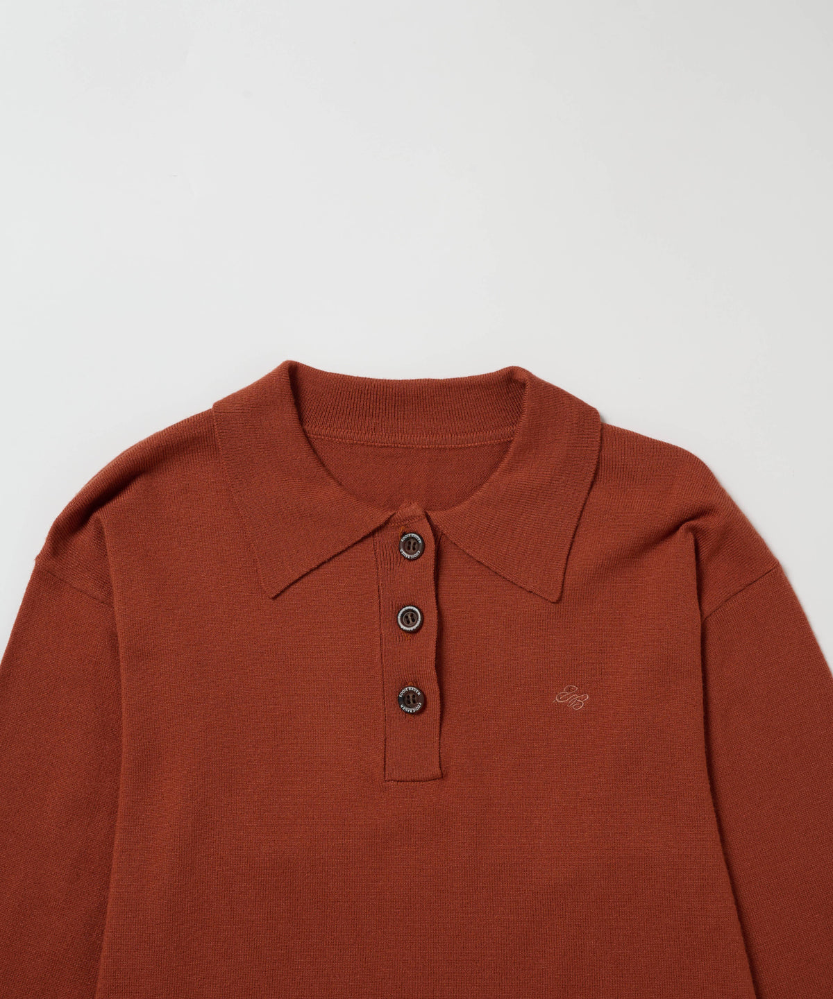 ニットポロプルオーバー/KNIT POLO PULLOVER