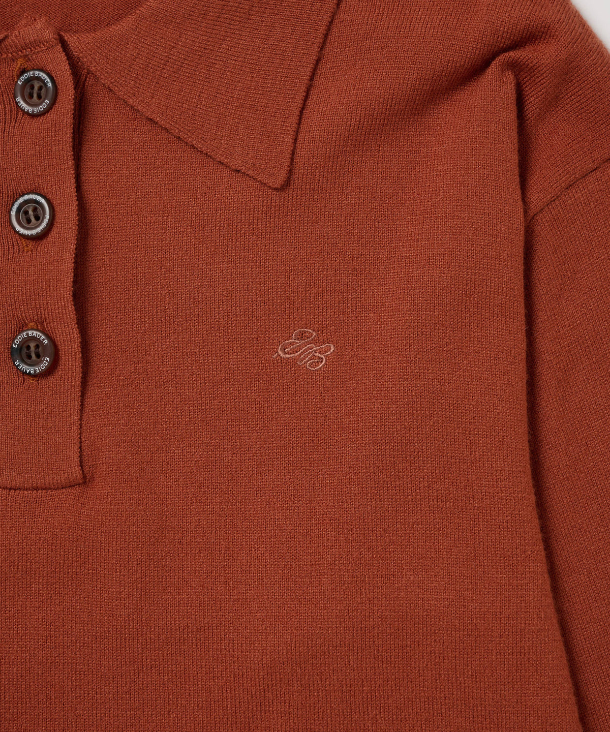 ニットポロプルオーバー/KNIT POLO PULLOVER