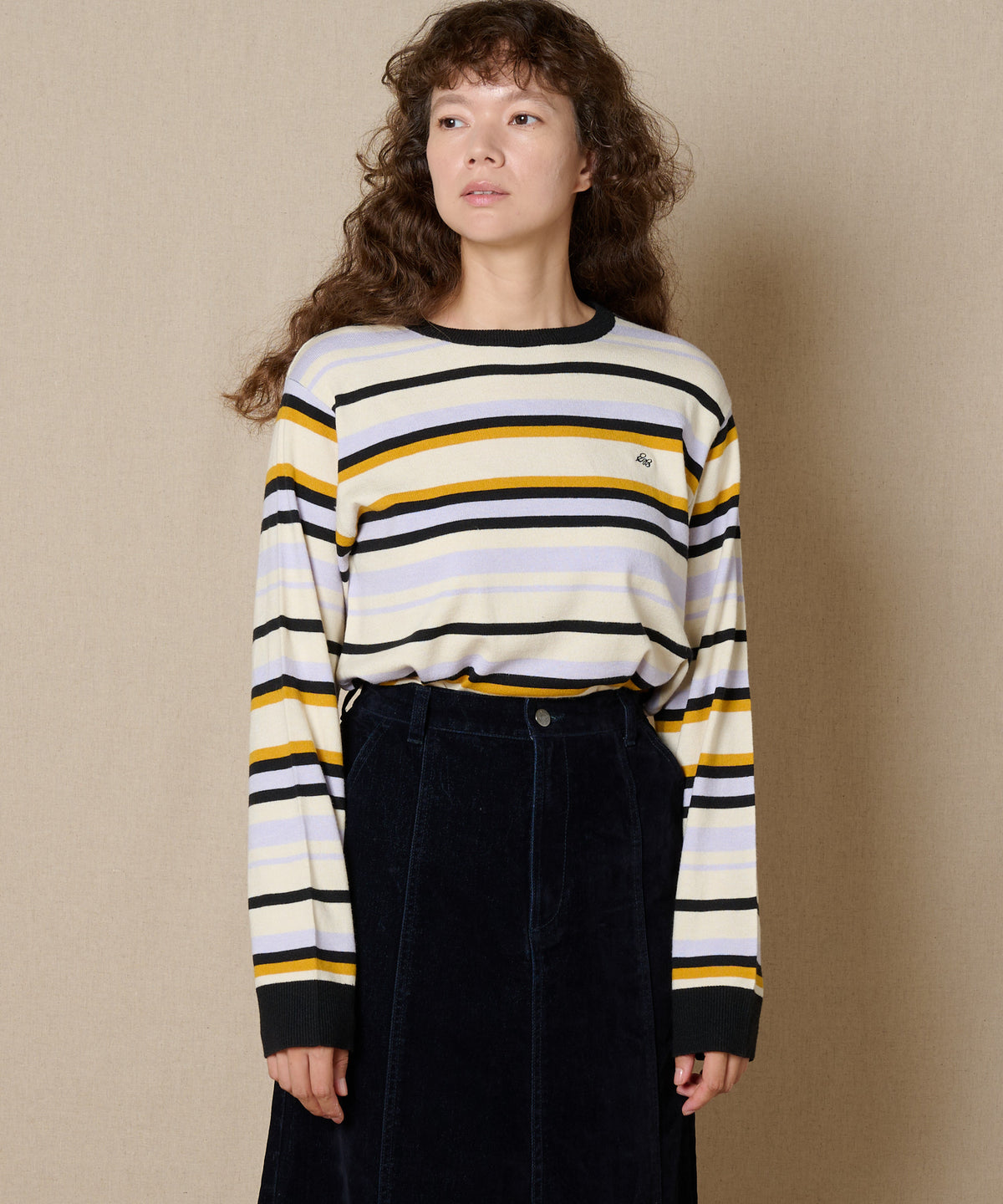 ソフトライン マルチボーダーニット/SOFTLINE MULTI BORDER KNIT