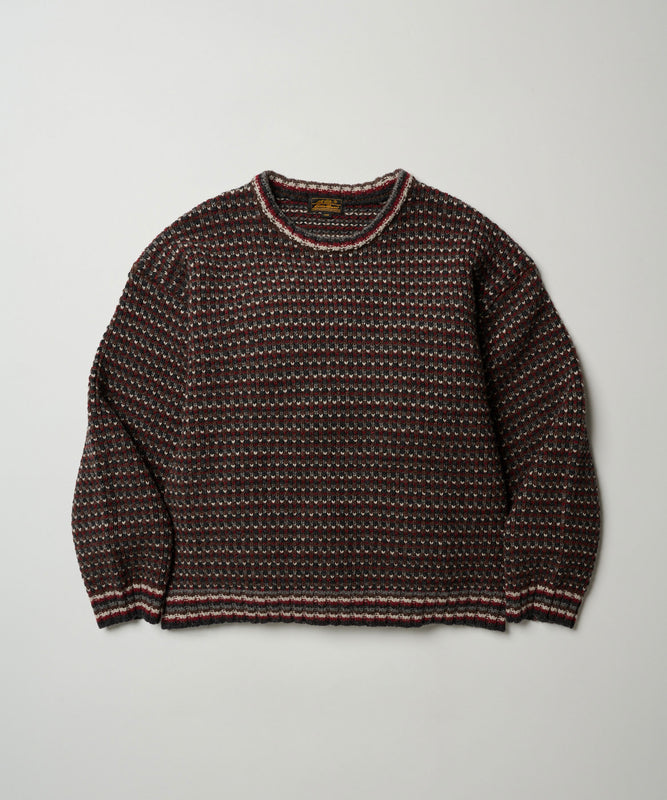 【予約】men's FUDGE×Eddie Bauer / ポップコーン セーター/POPCORN SWEATER
