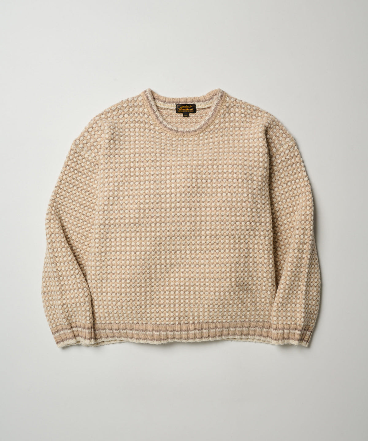 【予約】men's FUDGE×Eddie Bauer / ポップコーン セーター/POPCORN SWEATER