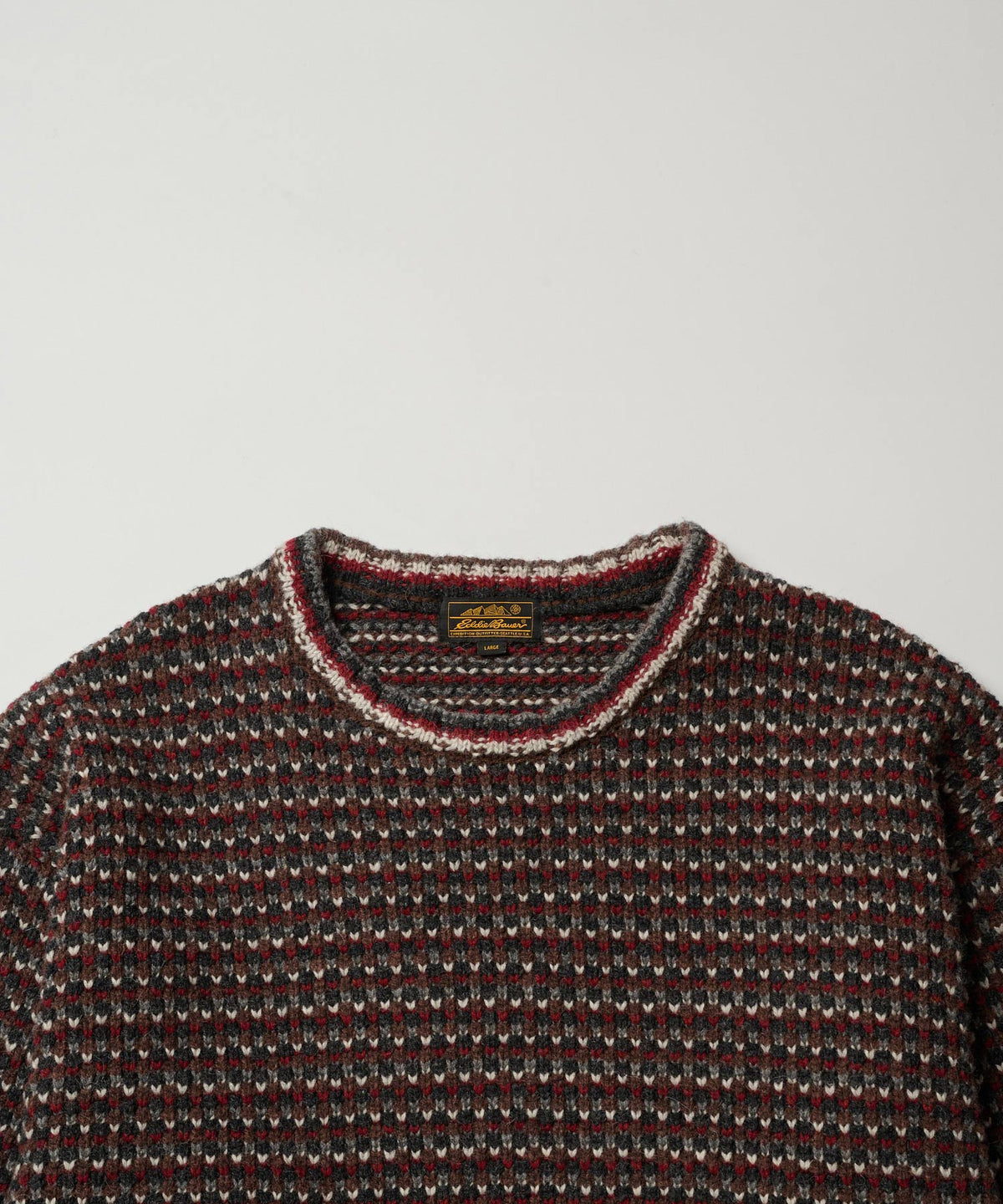 【予約】men's FUDGE×Eddie Bauer / ポップコーン セーター/POPCORN SWEATER