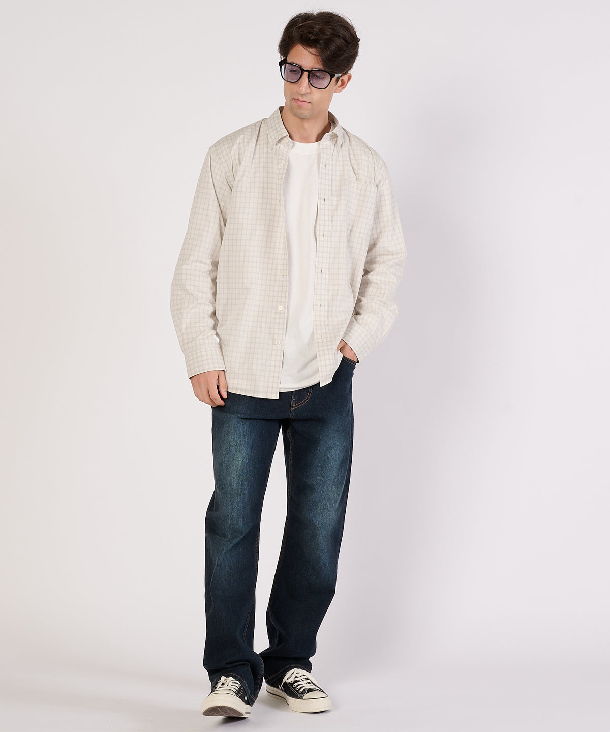 コットンチェックシャツ/TIDELANDS SHIRT