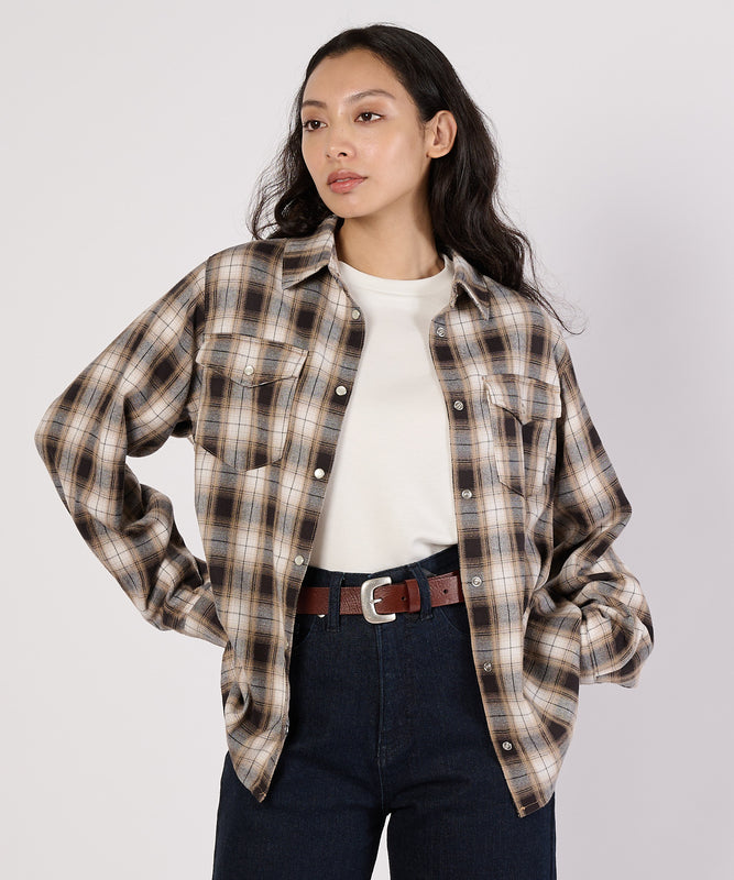 【通常配送】コジーキャリーオンプレイドシャツ/COZY CARRY ON PLAID SHIRT