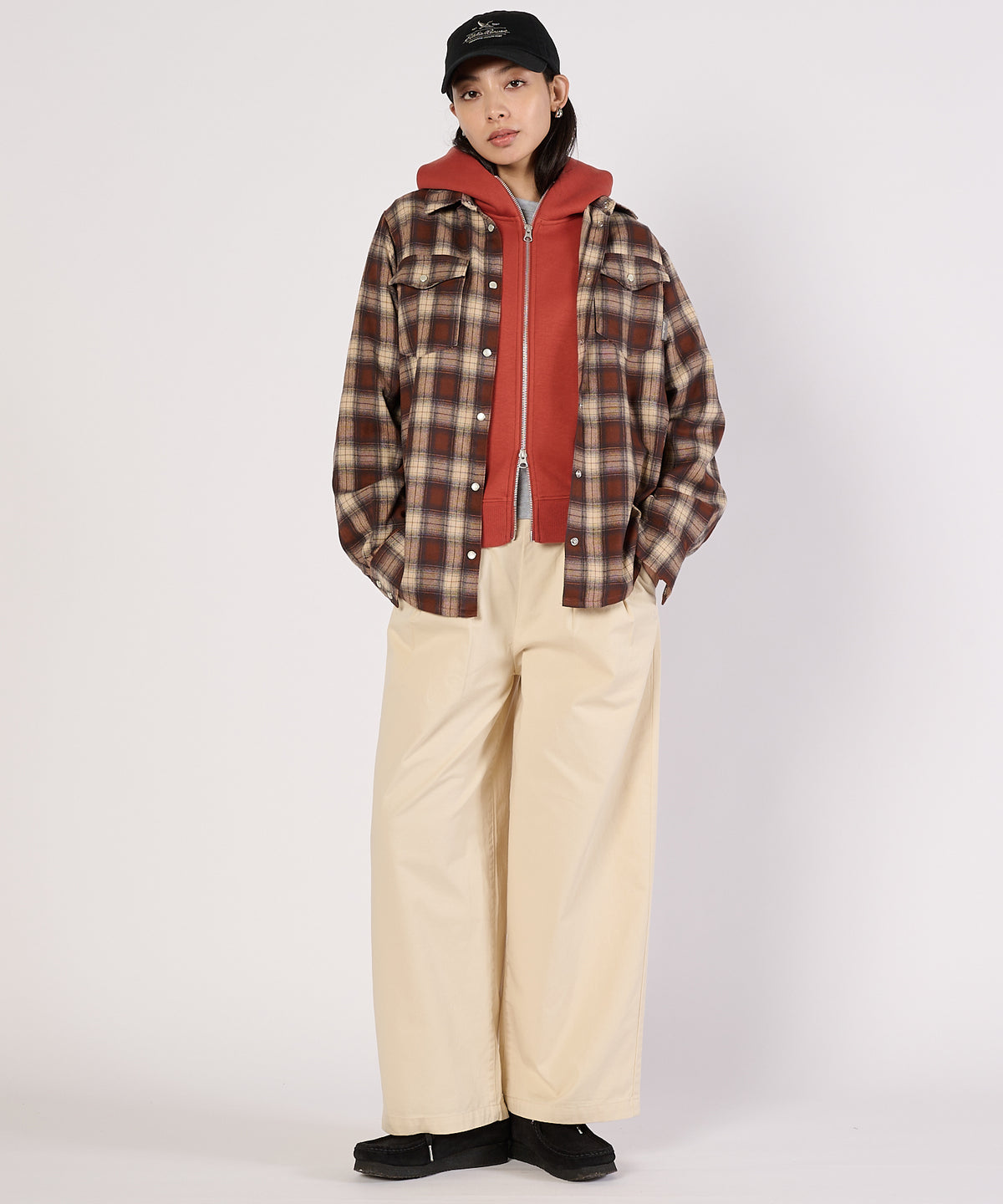 【通常配送】コジーキャリーオンプレイドシャツ/COZY CARRY ON PLAID SHIRT