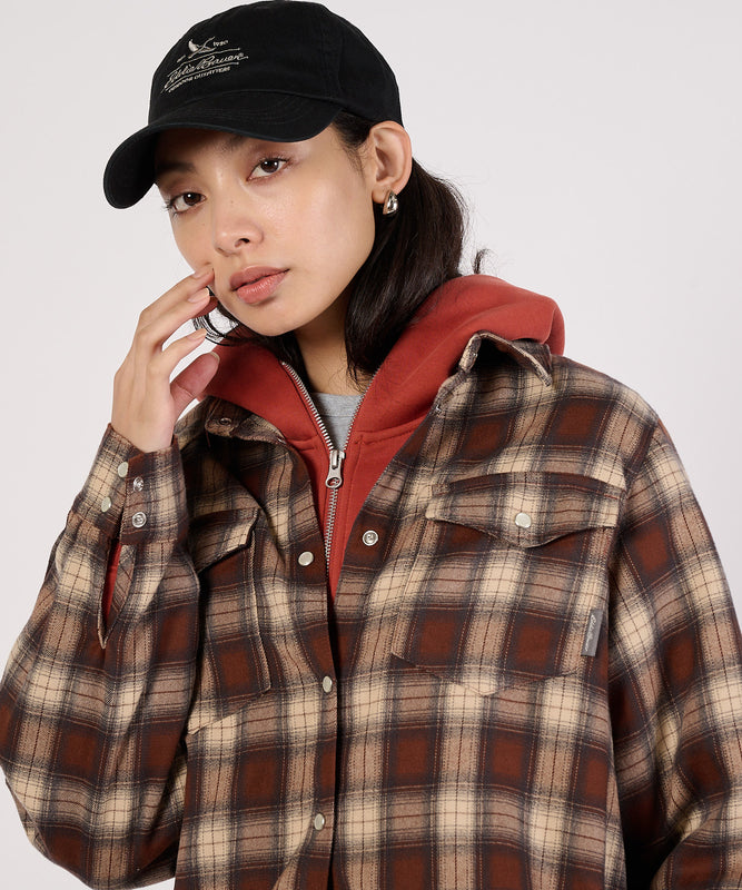 【通常配送】コジーキャリーオンプレイドシャツ/COZY CARRY ON PLAID SHIRT