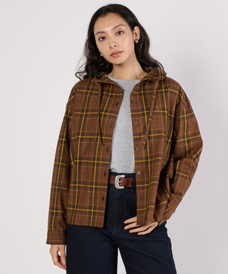 【通常配送】コジーキャリーオンフーデッドシャツ/COZY CARRY ON HOODED SHIRT