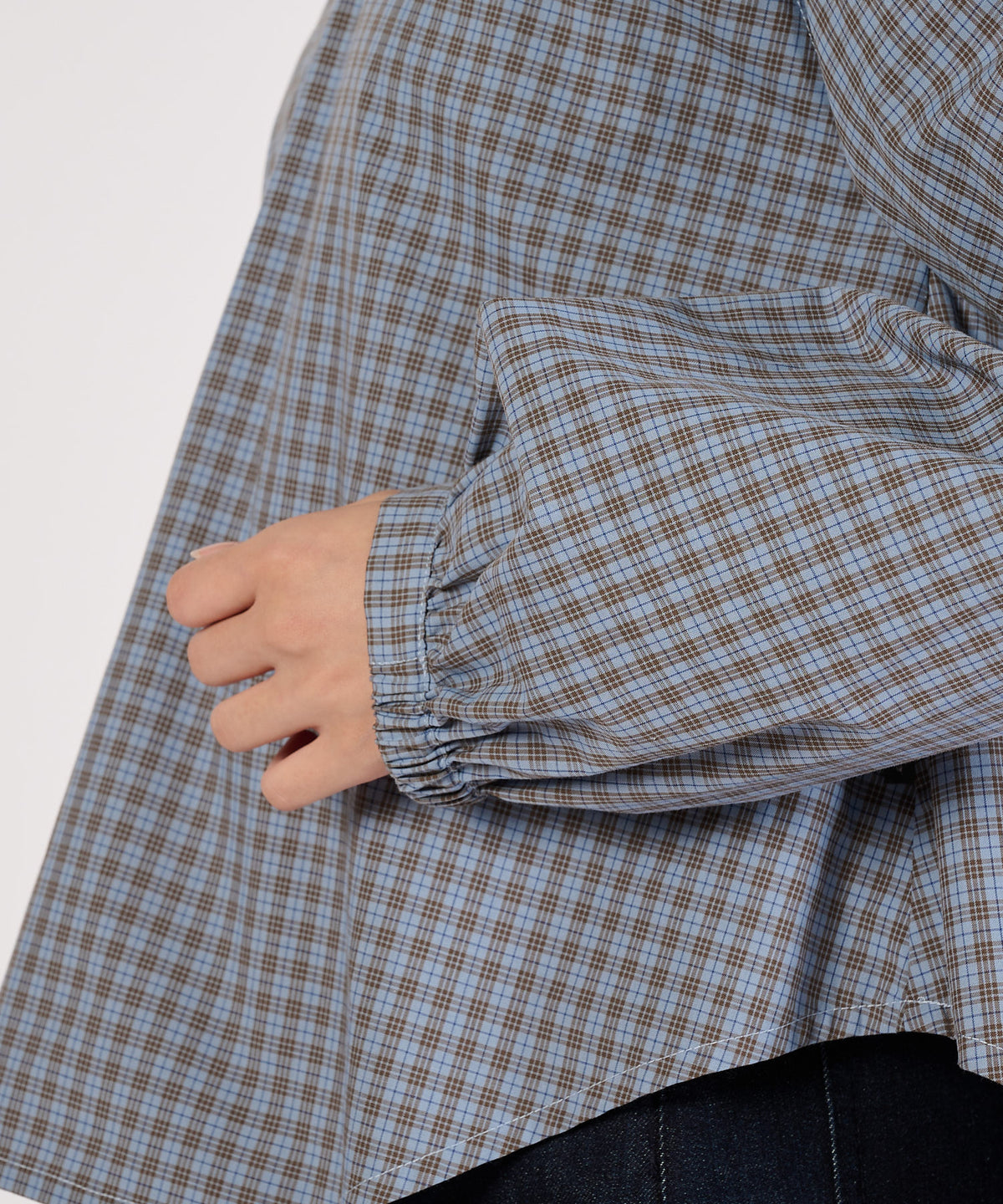 【通常配送】スプリットネックポップオーバーブラウス/SPLITNECK POPOVER BLOUSE
