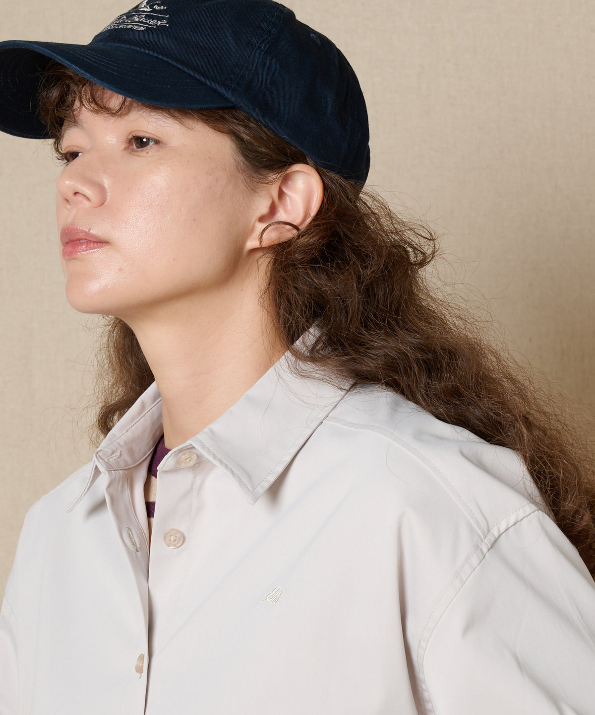 【通常配送】ソフトフェードポリエステル長袖シャツ/SOFT FADE POLY LS SHIRT