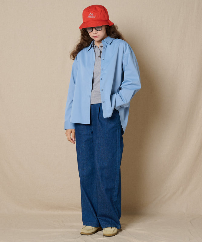 【通常配送】ソフトフェードポリエステル長袖シャツ/SOFT FADE POLY LS SHIRT