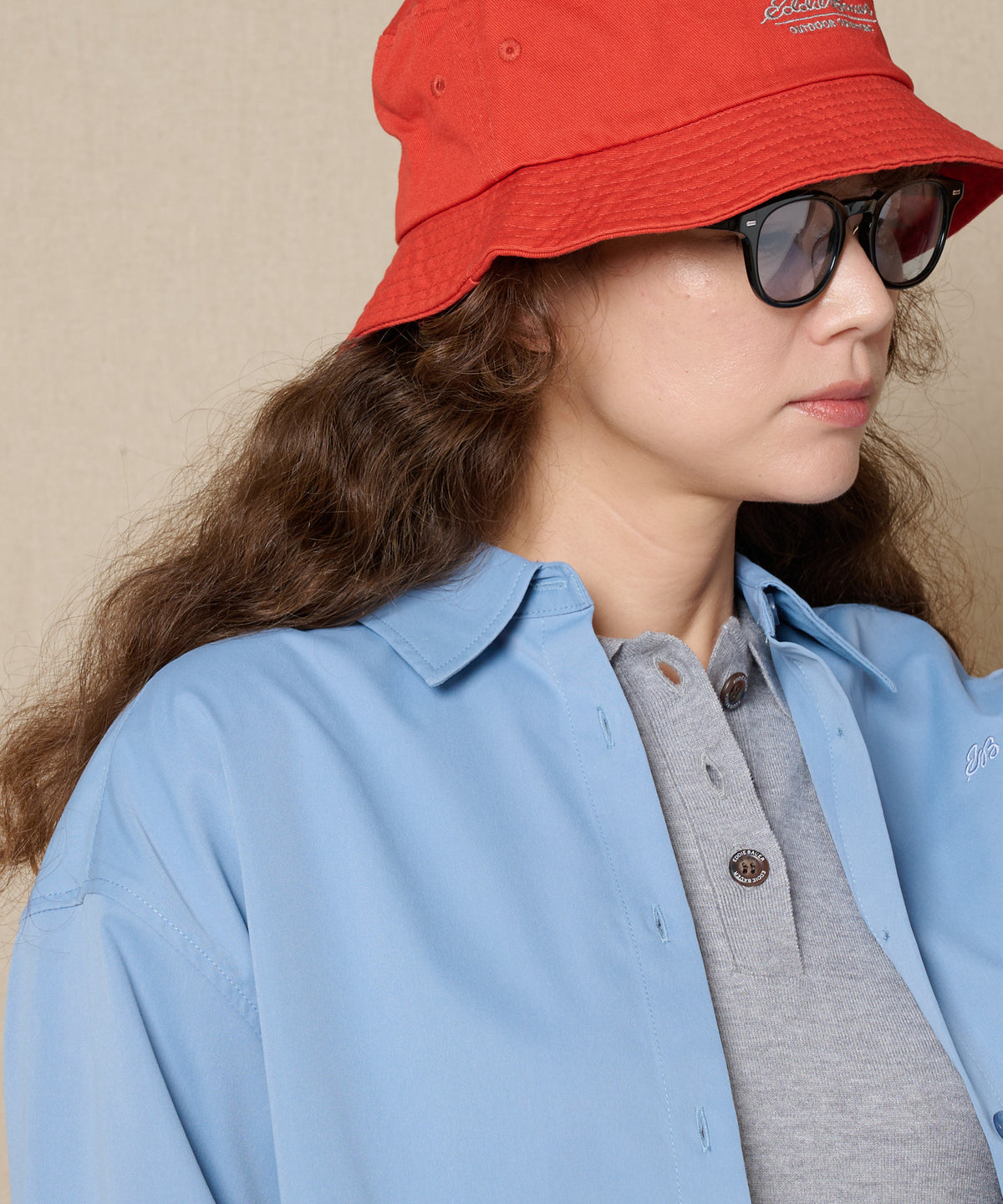 【通常配送】ソフトフェードポリエステル長袖シャツ/SOFT FADE POLY LS SHIRT