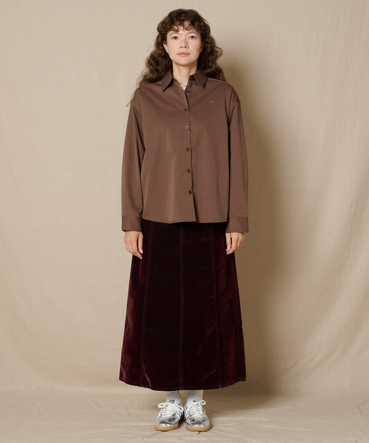 【通常配送】ソフトフェードポリエステル長袖シャツ/SOFT FADE POLY LS SHIRT
