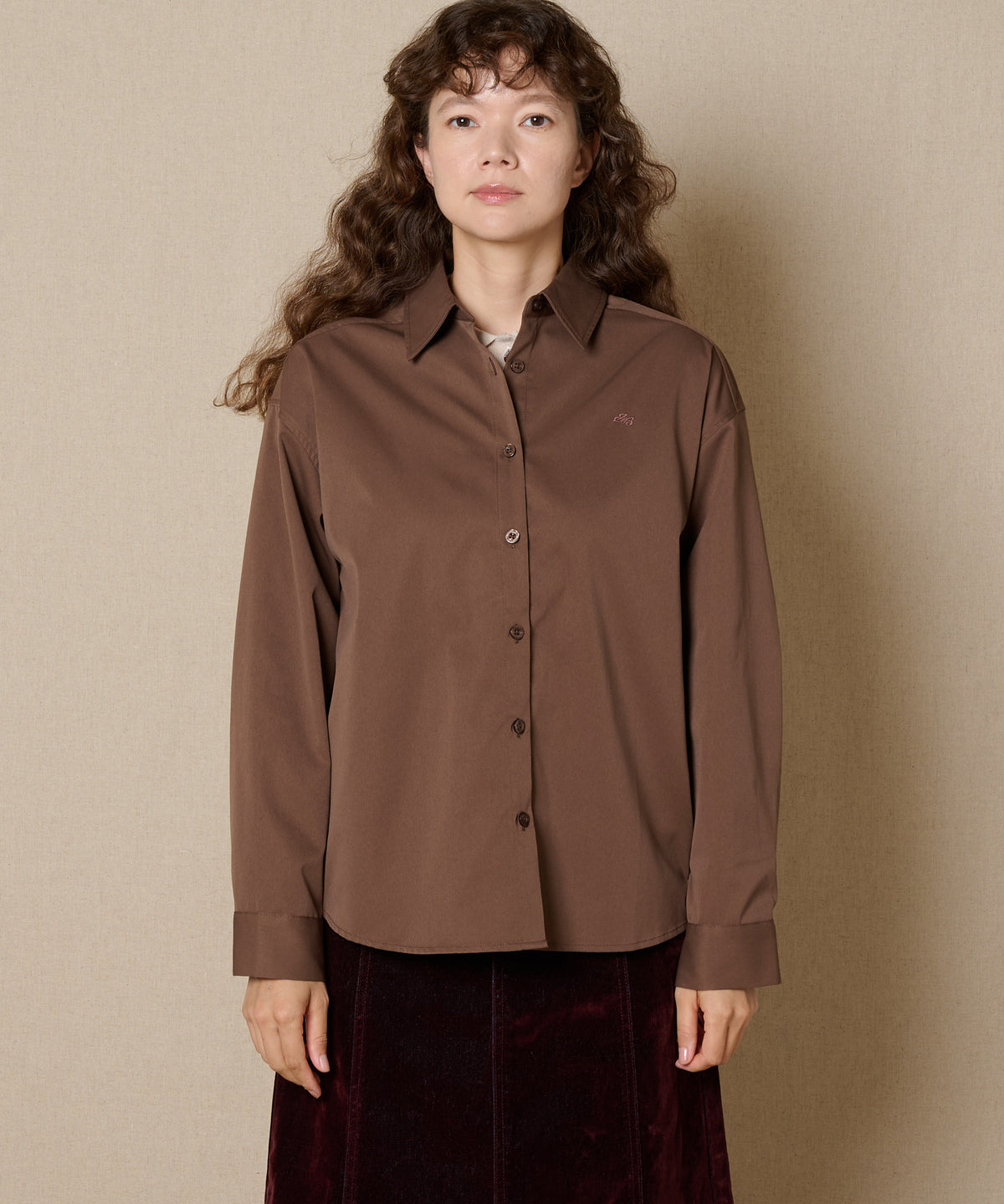 【通常配送】ソフトフェードポリエステル長袖シャツ/SOFT FADE POLY LS SHIRT