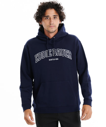 ロゴ ロングスリーブパーカー/EMBROIDARY EB LOGO CREW PARKA