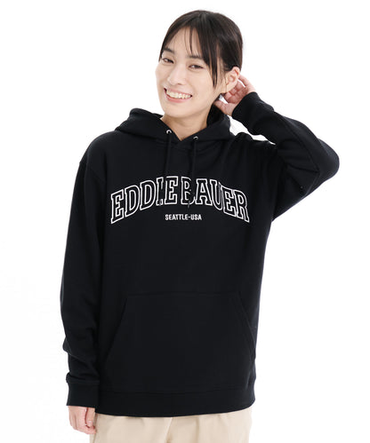 ロゴ ロングスリーブパーカー/EMBROIDARY EB LOGO CREW PARKA