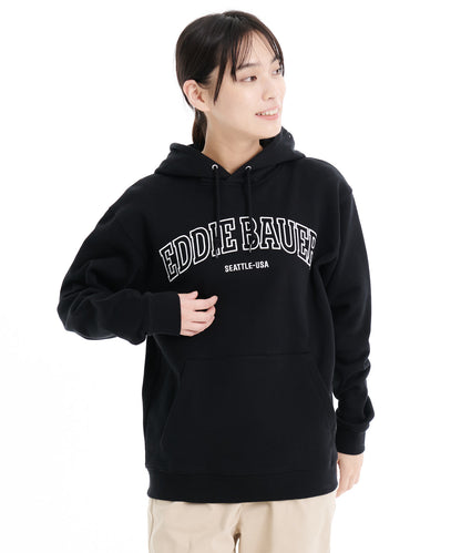 ロゴ ロングスリーブパーカー/EMBROIDARY EB LOGO CREW PARKA