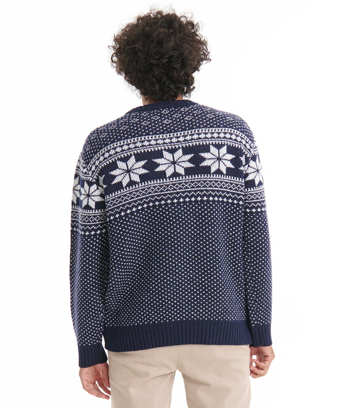 【TIME SALE】 ウール混 ジャガード セーター/WOOL MIX JAQUARD SWEATER