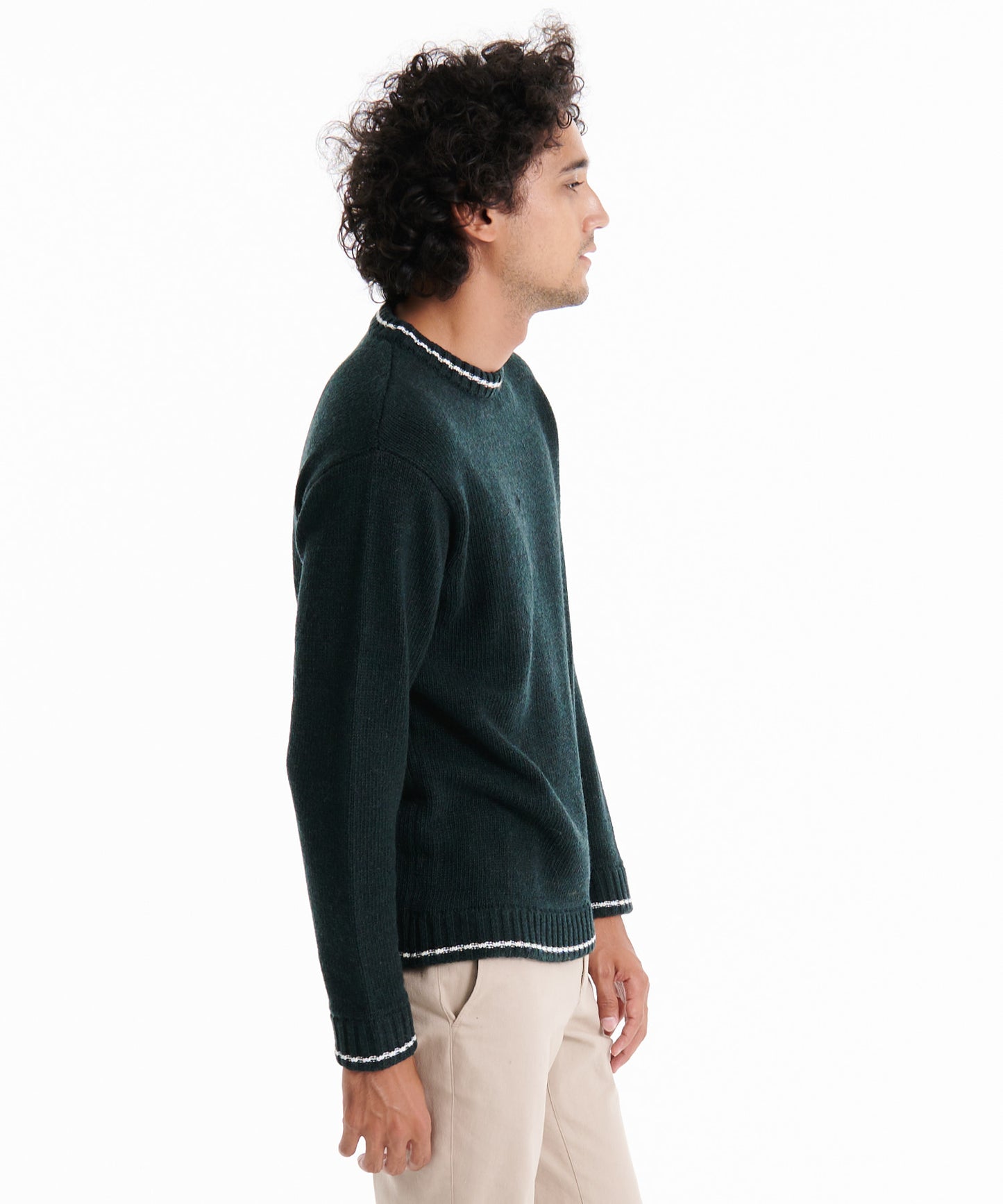 【TIME SALE】 メランジヤーン クルーネックセーター/MELANGE YARN CREW SWEATER