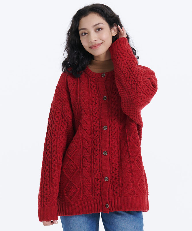 ケーブルニットセーターカーディガン/CABLE KNIT SWEATER CARDIGAN