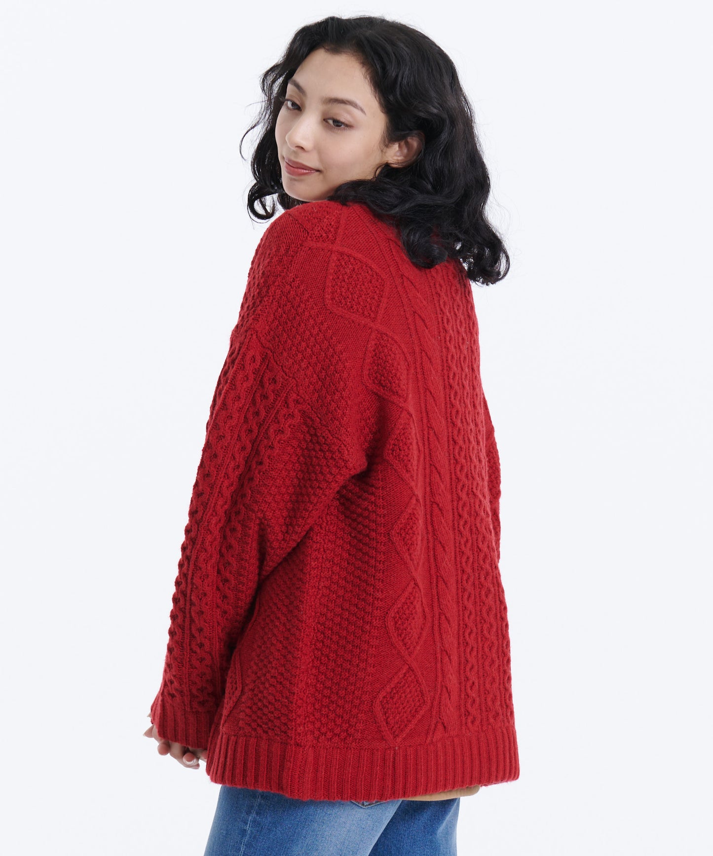 ケーブルニットセーターカーディガン/CABLE KNIT SWEATER CARDIGAN