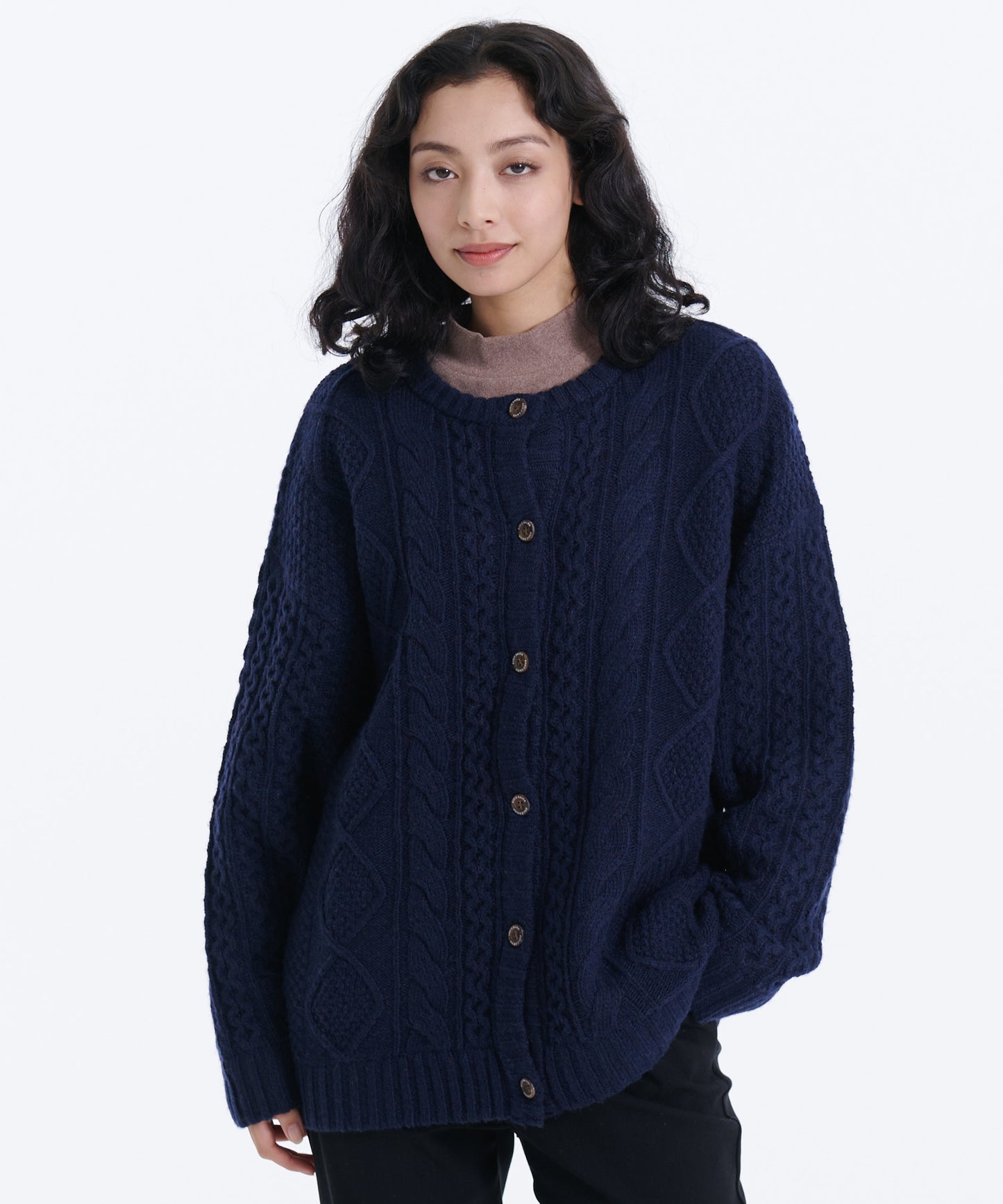 ケーブルニットセーターカーディガン/CABLE KNIT SWEATER CARDIGAN