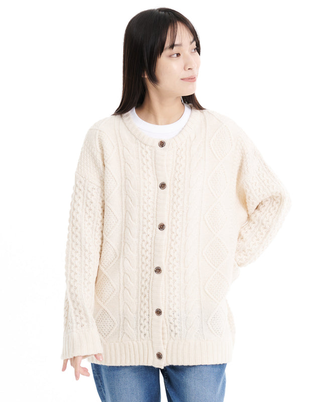 ケーブルニットセーターカーディガン/CABLE KNIT SWEATER CARDIGAN