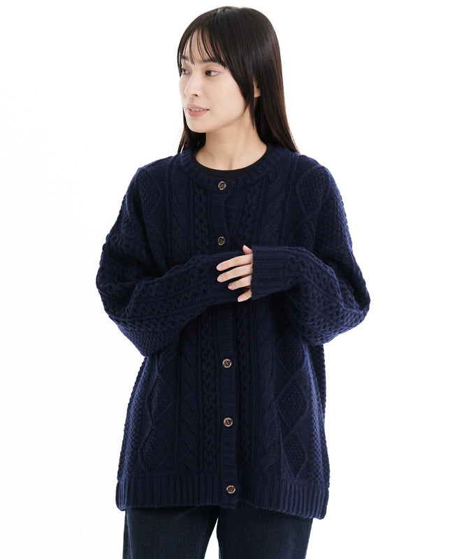 ケーブルニットセーターカーディガン/CABLE KNIT SWEATER CARDIGAN