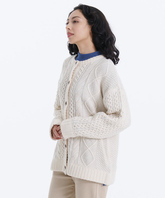 ケーブルニットセーターカーディガン/CABLE KNIT SWEATER CARDIGAN