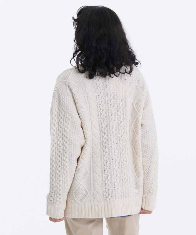 ケーブルニットセーターカーディガン/CABLE KNIT SWEATER CARDIGAN