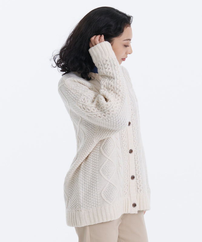 ケーブルニットセーターカーディガン/CABLE KNIT SWEATER CARDIGAN