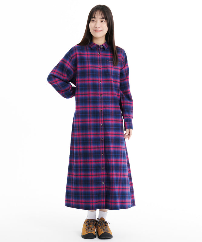 コットンフランネル ワンピース/COTTON FLANNEL DRESS