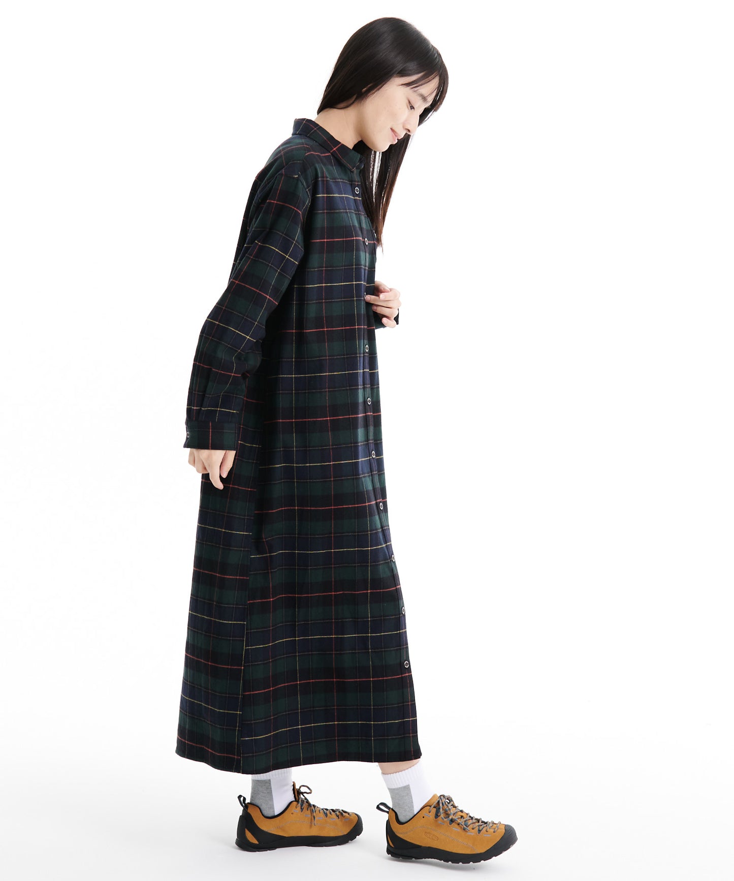 コットンフランネル ワンピース/COTTON FLANNEL DRESS