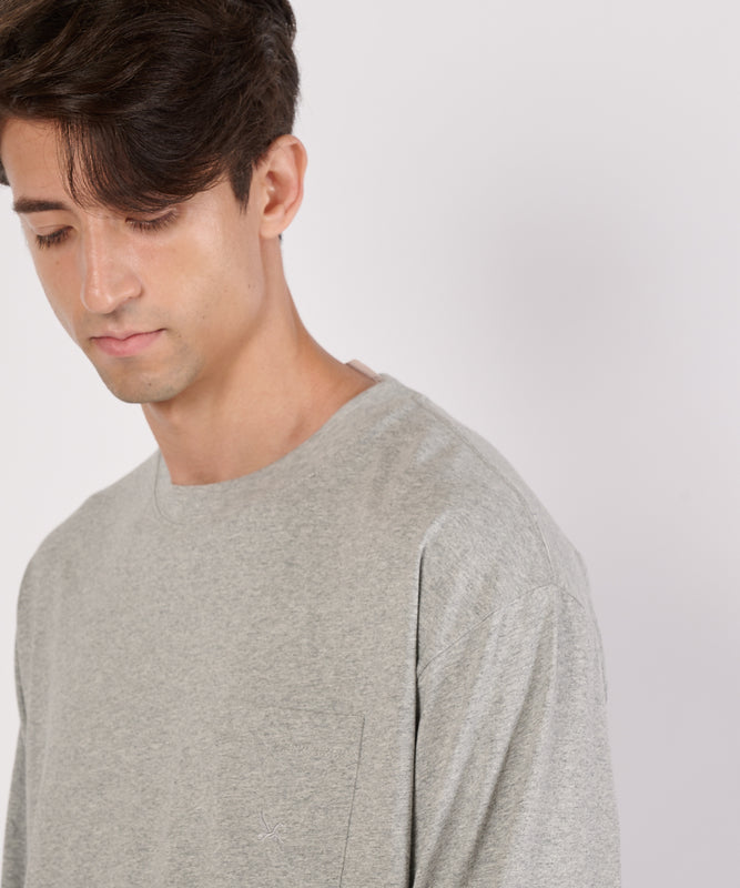 ワンポイントポケット長袖Tシャツ/ONE POINT PKT LS TEE