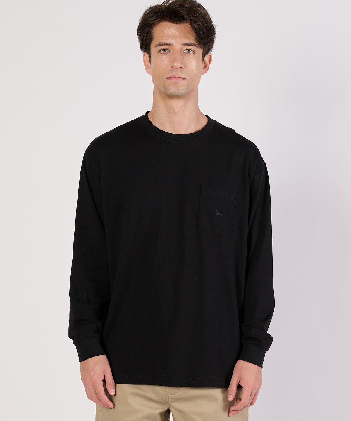 ワンポイントポケット長袖Tシャツ/ONE POINT PKT LS TEE