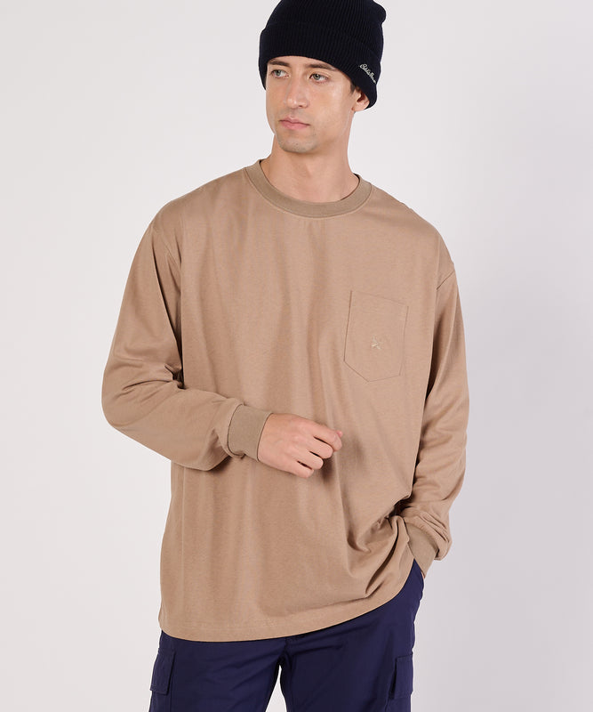 ワンポイントポケット長袖Tシャツ/ONE POINT PKT LS TEE