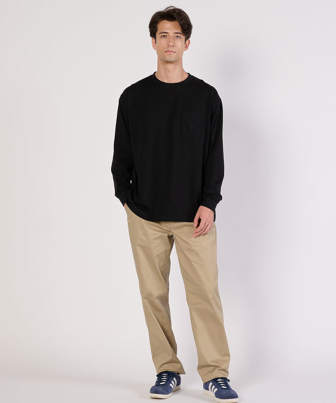 ワンポイントポケット長袖Tシャツ/ONE POINT PKT LS TEE
