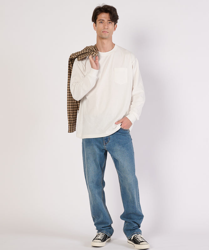 ワンポイントポケット長袖Tシャツ/ONE POINT PKT LS TEE