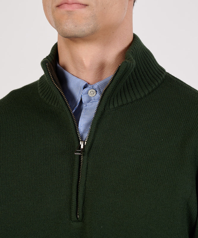 クォータージップ モックセーター/QUARTER ZIP MOCK SWEATER