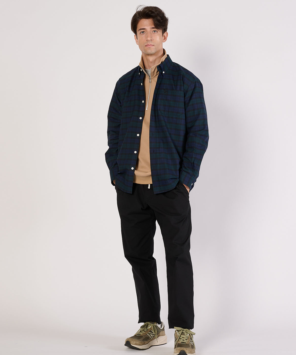 【通常配送】オックス ストライプ/チェック ボタンダウンシャツ/OX STRIPE/CHK BD SHIRT