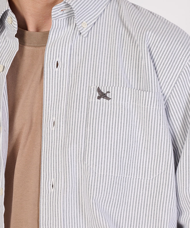 【通常配送】オックス ストライプ/チェック ボタンダウンシャツ/OX STRIPE/CHK BD SHIRT