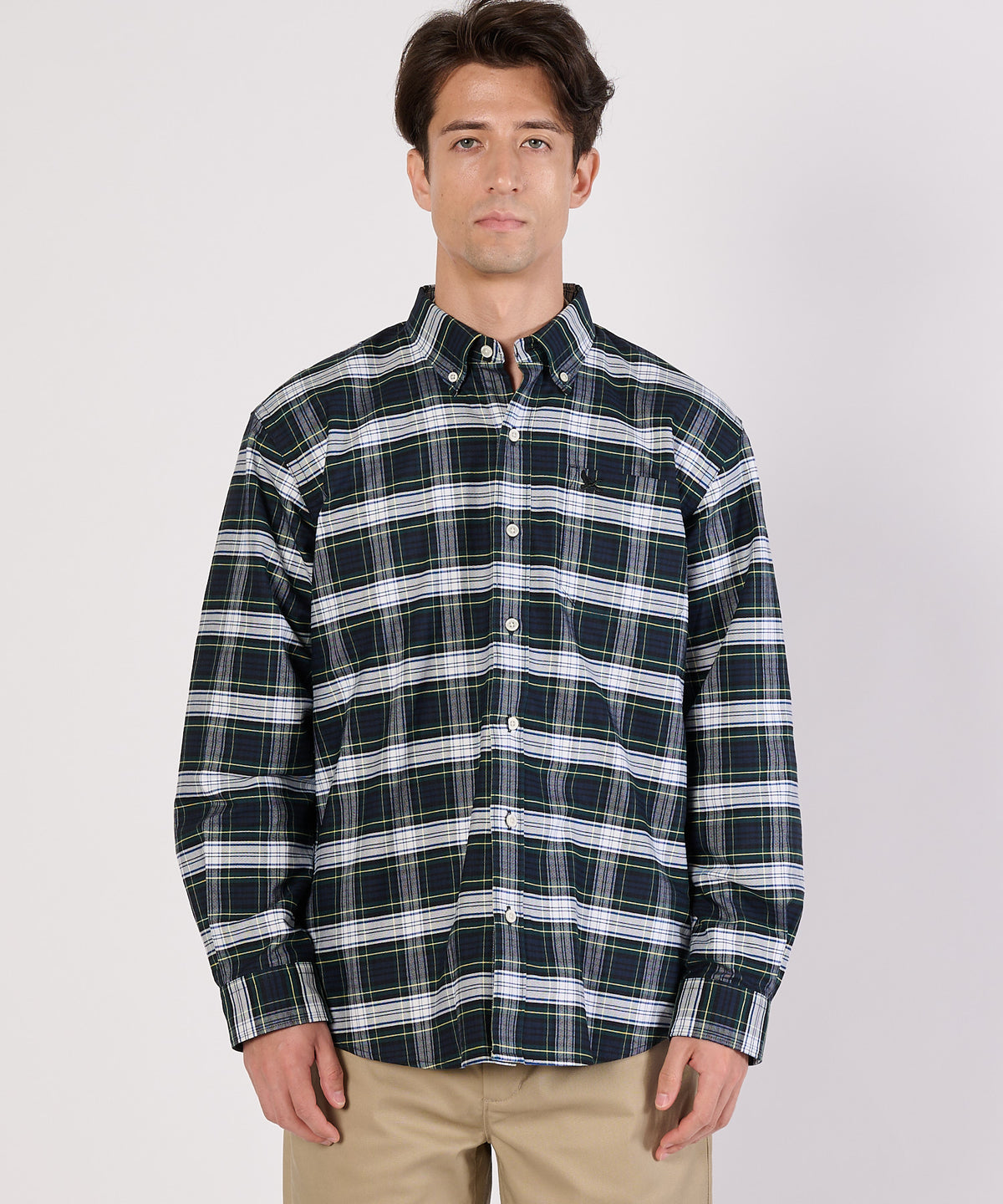 【通常配送】オックス ストライプ/チェック ボタンダウンシャツ/OX STRIPE/CHK BD SHIRT