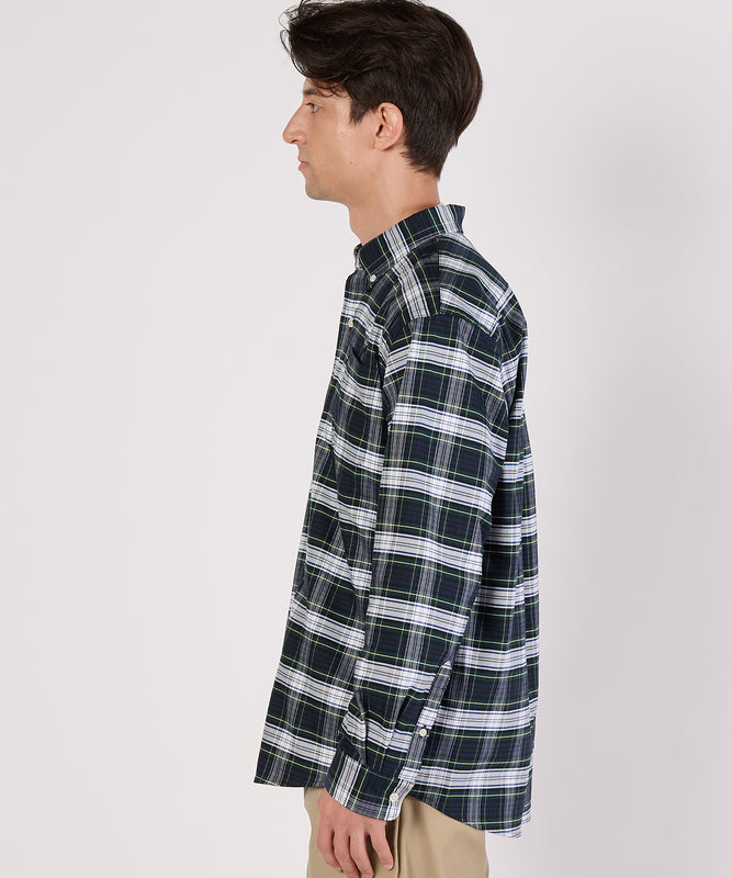 【通常配送】オックス ストライプ/チェック ボタンダウンシャツ/OX STRIPE/CHK BD SHIRT